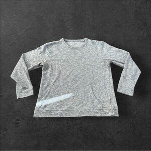 Lacoste Sleepwear Pajama‎ Shirt Men's Large Long Sleeve Gray Pockets